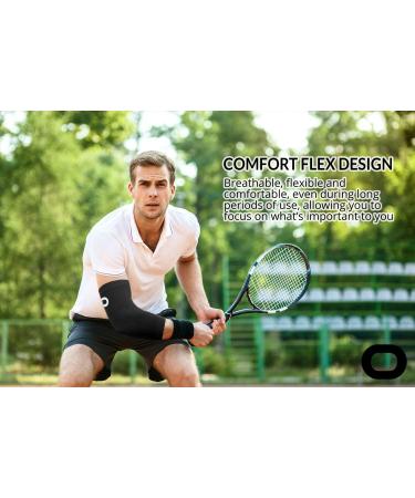 Elbow Brace Compression Sleeve (1 Pair) - Instant Arm Support Elbow Sleeves for Tendonitis  Arthritis  Bursitis  Golfers & Tennis Elbow Brace  Treatment  Workouts  Weightlifting  Pain Relief  Recovery Medium (11.0-12.5") E - Buy Online on GoSupps.com