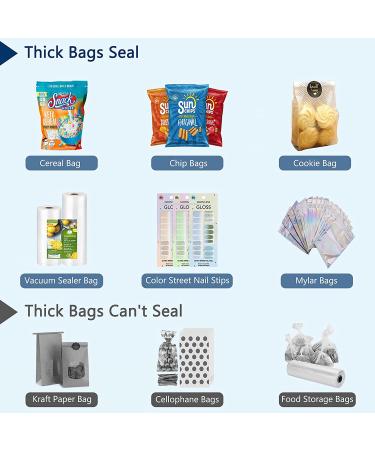 Mini Bag Sealer - Handheld Heat Vacuum Portable Resealer for Snack Bags (Blue) - Buy Online on GoSupps.com