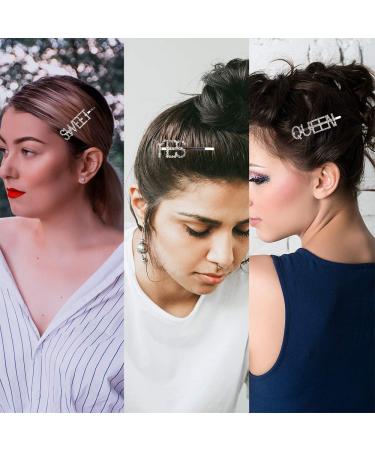 12pcs Crystal Hairpins for Women | Yucool Shiny Bling Hair Clips & Barrettes | French Clip Hair Accessories for Fine Hair - Buy Online on GoSupps.com