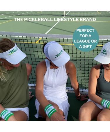 Super Fly Goods Retro Pickleball Visor - Adjustable Unisex White Visor for Pickleball Enthusiasts - Buy Online on GoSupps.com