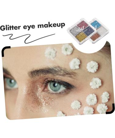 DRESSOOS 2pcs Glitter Eye Makeup Glitter Makeup Decorative Eyeshadow Makeup Eyeshadow Eye Glitter Eye Shadow - Buy Online on GoSupps.com