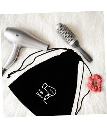 Baluue 8 Pcs Hair Dryer Storage Bag Compact Hair Dryer Storage Pouch Hair Blower Wig Bags Black Flannel - Buy Online on GoSupps.com