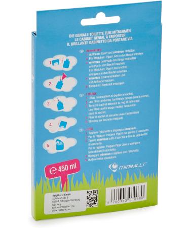 Minimus Disposable Toilet for Children - Hygienic Pocket Pee Aid for Travel & Outdoors - 1-Pack Absorbs Up to 450ml - Buy Online on GoSupps.com