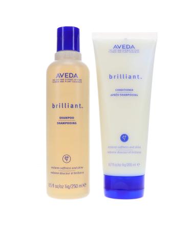 Aveda Brilliant Shampoo 8.5 oz & Conditioner 6.7 oz Duo Set