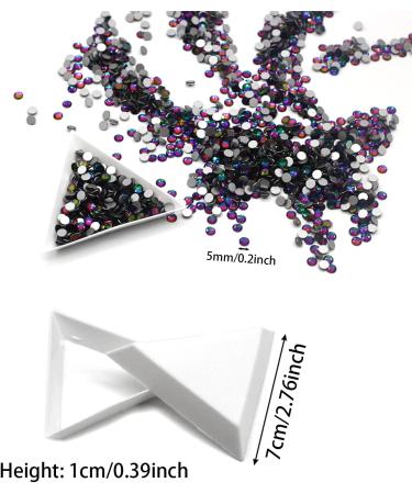 1440 pc Sparkly Round Flatback Rhinestones Set with Tweezers & Sorting Trays - for Crafts, Nails, Makeup, Shoes - SS20 - Buy Online on GoSupps.com