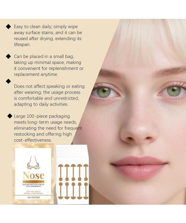 Lot de 100 autocollants correcteurs lastiques pour le nez - Pour les femmes - Convient pour une utilisation la maison en d placement dans les soins de beaut quotidiens et - Buy Online on GoSupps.com
