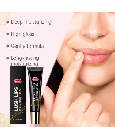 Moisturizing Lip Oil - Lip Balm | Lip Plumping Serum for Fuller Lips | Non-Sticky Polishing Oil for Women and Girls | Glass Shine Maximizer with For - Buy Online on GoSupps.com