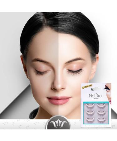 Natural Self-Adhesive False Eyelashes - Pre-Glued Falsies for a Stunning Look - Buy Online on GoSupps.com