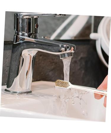 Minkissy 12th Crystal Handle Toothbrush with Dental Floss | Ergonomic Daily Oral Hygiene Brush | Best for Dental Care - Buy Online on GoSupps.com