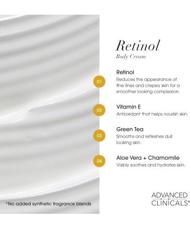 Advanced Clinicals - Cr me au r tinol + lotion l'acide hyaluronique pour le visage et le corps - Cr mes anti- ge pour peaux s ches - Buy Online on GoSupps.com