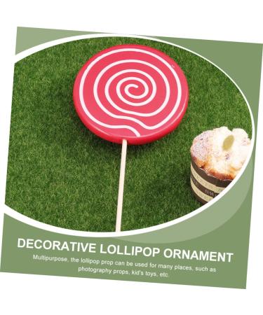 Mikikit 4 Pcs Wedding Boquets Flowers Miniatures Simulation Candy Lollipop Rainbow Lollipop Photography Prop Candy Decor Fake Food Kid Toys Giant Kids Artificial Child Wooden Happy Candy - Buy Online on GoSupps.com