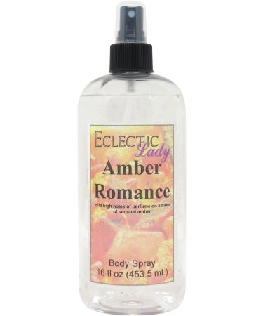 Amber Romance Body Spray 16 ounces Body Mist for Women with Clean Light & Gentle Fragrance Long Lasting Perfume with Comforting Scent for Men & Women Cologne with Soft Subtle Aroma For Daily Use 16 Fluid Ounces
