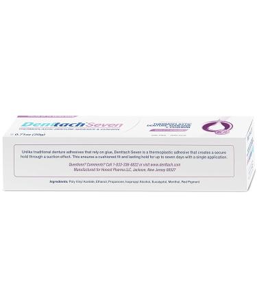 Denttach Seven Denture Adhesive, Thermoplastic Denture Adhesive Up to 7 Days, Extra Strong Waterproof, Secure Denture Grip & Cushion, Refit, Reliner for Upper & Lower Dentures, Comfortable, Zinc Free 1 - Buy Online on GoSupps.com