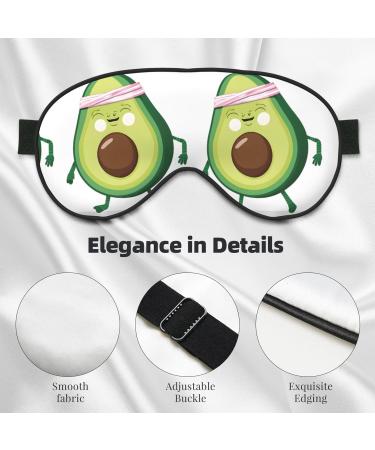Sleep Mask Eye for Men & Women - Reusable Soft Blackout Eye Mask for Better Sleep Travel Camping & Unique Avocado Gift - Buy Online on GoSupps.com