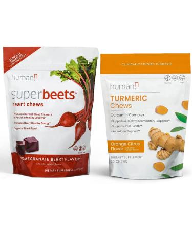 humanN SuperBeets Heart Chews & Turmeric Chews