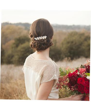 Ipetboom Fashionable Diamond Hair Accessories Hair Barrettes Hair Clips Hair Pin Bridal Headpiece Women Headpiece Sparkly Hair Clip Girl Headpiece Women's Crystal Wedding Comb - Buy Online on GoSupps.com