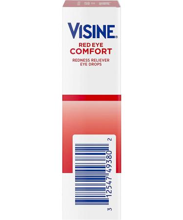 Visine Red Eye Comfort Drops - Redness Reliever 12 fl oz (15 ml) | Fast Relief for Red Eyes - Buy Online on GoSupps.com