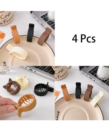 Premium Twill High Ponytail Gripper Hair Clips for Women - 4 Pcs Set | Hairpin Shark Clips for Thick Long Hair | Hair Accessories - Buy Online on GoSupps.com
