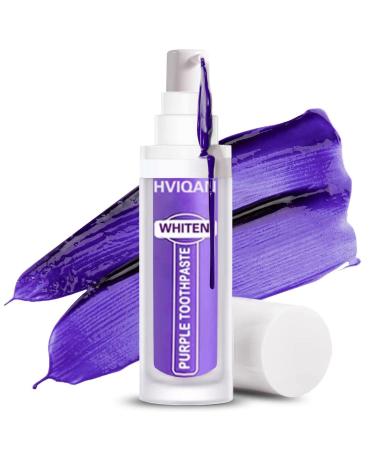 Toothpaste whitening-purple toothpaste awning tooth color corrector |Removal of tooth stains for more brightness and reduction in yellowing |Tooth whitening sets safe daily application 30 ml