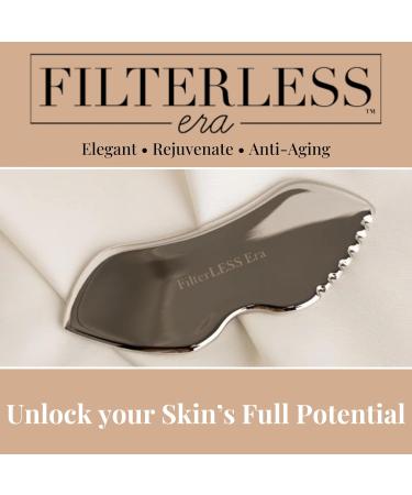 Detailer Stainless Steel Gua Sha Tool - Facial Massager for Jawline Sculpting & Lymphatic Drainage | International Shipping Available - Buy Online on GoSupps.com
