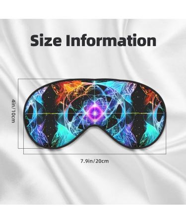 Buy Eight Dimensional Space Unisex Adjustable Buckle Blackout Sleep Eye Mask | Perfect for Home Travel Yoga & Office Naps - Buy Online on GoSupps.com