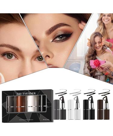 Jingmiger Long Lasting Eye Liner Quick Dry Liquid Absorbent Clothing Waterproof Liquid Eye Liner 4 Colors Wearable Girls Cosmetics Easy to Makeup for Daily Life Wedding Abs - Buy Online on GoSupps.com