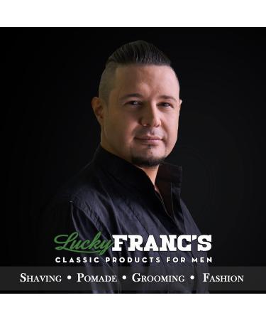 Lucky Franc's Bay Rum Shaving Soap - Premium Men's Shave Soap Natural Ingredients - Shea Butter Argan Oil Aloe - Barber Quality 4oz Puck - Made in USA - Buy Online on GoSupps.com