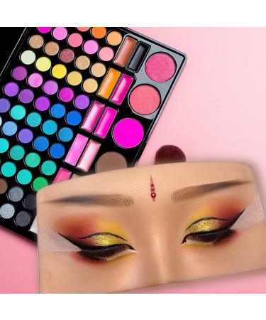 Makeup Practice Face Board Missicee Silicone Face Makeup Practice Board Set 3D Realistic Reusable Eye Makeup Practice Board with Eyeshadow Eyeliner Eyebrow Lash For Makeup Artist Makeup Beginners - Buy Online on GoSupps.com