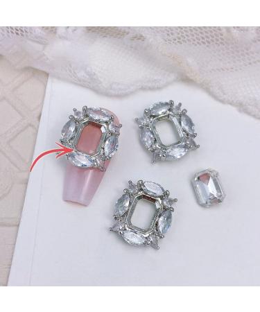 FEIlei Zircon Nail Rhinestones 3D Nail Charm Alloy Nail Jewelry Gem-Nail Art Decoration