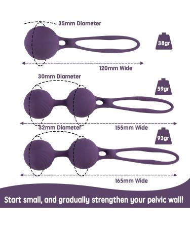 Deluxe Kegel Weighted Exercise Balls | Strengthen Pelvic Floor & Improve Bladder Control - International Shipping Available - Buy Online on GoSupps.com