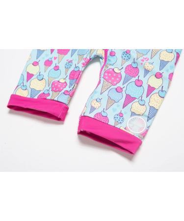 BONVERANO Baby Girls Swimsuit | UPF 50+ Sun Protection | Ice Cream Design | Size 2-3 Years - Buy Online on GoSupps.com