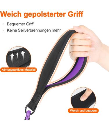Aystkniet 30m Bungee Dog Leash - Shock-Absorbing Padded Handle Reflective Threads Lockable Hook - Perfect for Medium to Large Dogs - Purple - Buy Online on GoSupps.com