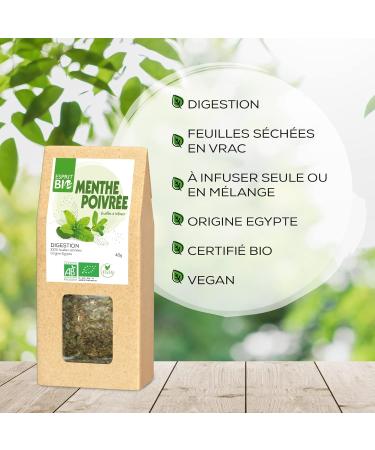  Esprit Bio Esprit Bio - Organic Peppermint Infusion - Loose Leaf - 40g - Digestive Comfort - Buy Online on GoSupps.com