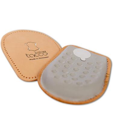 TaccoFix Leather Heel Support Pad with RelaxFlex Cushion - Men Women (Size 41-43 EUR/US M8-M10) - Buy Online on GoSupps.com