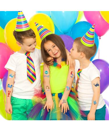 Ocean Kids Temporary Tattoos - 20 Sheets Fake Tattoo Stickers for Undersea Party Favors - Baby Shower Decor for Boys and Girls - Buy Online on GoSupps.com
