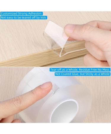 COUMENO Clear Edge Protector 0.8" x 9.84 ft Protection Desk Corner Corner Anti-Bump Anti-Bump Home Wrap Invisible Anti-Sharp Edge Protector (Clear) 0.8inx9.84ft - Buy Online on GoSupps.com