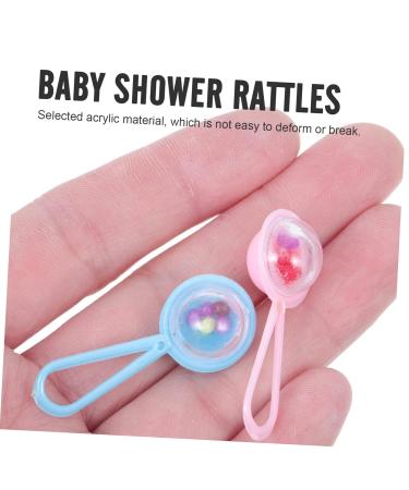 Iwowhero 48ct Small Bell Accessories | Baptismal Decorations & Mini Rattles for Parties | Acrylic Table Decor - Buy Online on GoSupps.com