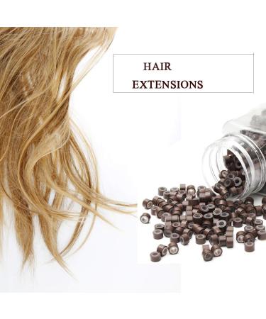 2500pcs 5mm Silicone Lined Micro Rings Links Beads for Hair Extensions - Multi-colored - Buy Online on GoSupps.com