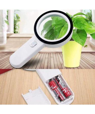 Lightweight Magnifying Glass Hd Optical 30 Times Handheld 12L Lamp Magnifier for Reading Maps-Watch Repair Magnifier Lofty Ambition - Buy Online on GoSupps.com