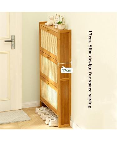 Stackable Slim Shoe Storage Cabinet for Entryway Shoe Organizer with Flip Drawers Free Standing Shoe Cabinet for Closet Hallway Bedroom Shoe (Color : A Size : 70x17x87CM) - Buy Online on GoSupps.com
