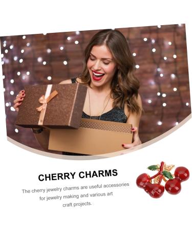 NUOBESTY 10pcs Fruit Drop Oil Pendant Fashion Necklace Cherry Charms Miniture Decoration Water Bottle Accessories Fruit Charms Diy Supplies Charms for Diy Craft Jewlery Metal Jewelry Alloy - Buy Online on GoSupps.com