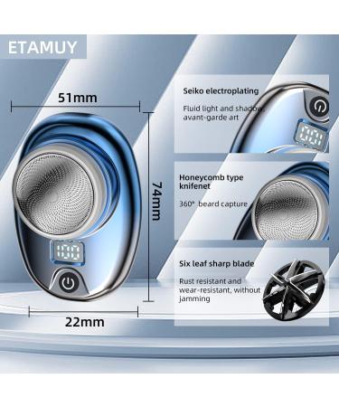 Portable Mini Electric Razor for Men - Waterproof USB Rechargeable Shaver (Gradual Black) - Buy Online on GoSupps.com