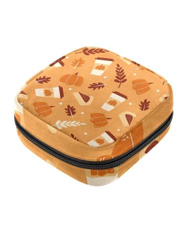 Halloween Pattern Sanitary Napkin Storage Bag Portable Period Kit Bag Pad Pouches for Period Menstrual Cup Bag with Zipper Sanitary Pad Pouch for Women Teen Girls Ladies Color 6