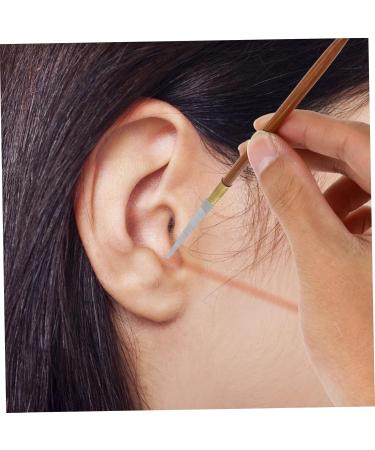 Anneome 1pc Bamboo Handle Straight Mouth Cloud Knife Ear Scraper Perfect for Ear Cleaning and Wax Removal - Buy Online on GoSupps.com