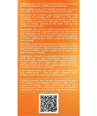 Bio Nutrition B-12 Sublingual Tablet 50 Count - Buy Online on GoSupps.com