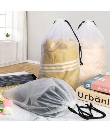 14pcs Transparent Shoe Bags with Drawstring - Travel Storage Solution for Men and Women - Buy Online on GoSupps.com