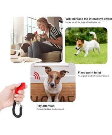 Dog Training Clickers with Wrist Strap Effective Pet Training Tools for Puppy or Cat Behavioral Training 4-Pack Colorful Sound Easy to Use Practical Button Clicker - Buy Online on GoSupps.com