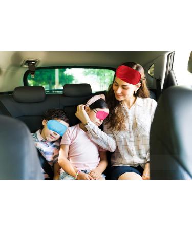 30-Piece Multi-Colored Sleep Masks | Comfortable Eye Covers with Nose Pads & Elastic Belts for Travel - 10 Vibrant Colors for Men & Women - Buy Online on GoSupps.com