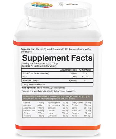 Youtheory Collagen Powder Vanilla - 10 oz - Boost Skin, Hair & Nail Health - Buy Online on GoSupps.com