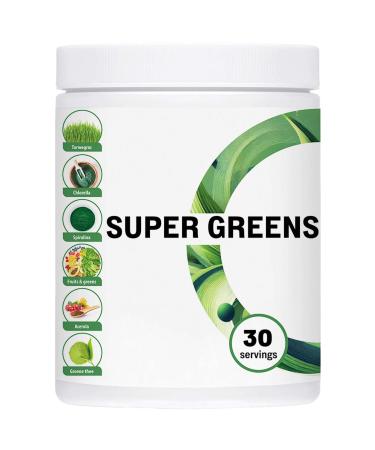 Luto Supplements Super Greens - 300g - Superfood Mix Smoothie 100% Natural Power - Lactospore Probiotic & 27 Types of Fruits and Vegetables - Luto Supplements